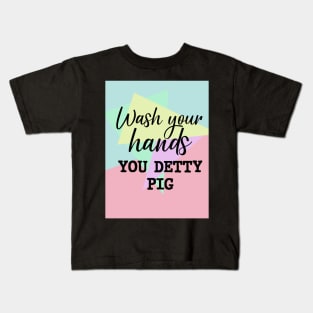 Wash Your Hands Triangles Kids T-Shirt